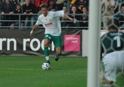 Given (paremal) on platsil k&auml;inud ka eestlaste klubi Levadia vastu. Foto: Timo Kikas (arhiiv)