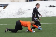 "Naeruv&auml;&auml;rne penalti," arvas selle kohta Aavo Sarap. Foto: Siim Semiskar/ERR Sport
