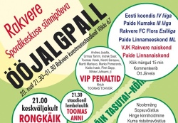 Rakveres mängitakse kolmapäeval ööjalgpalli