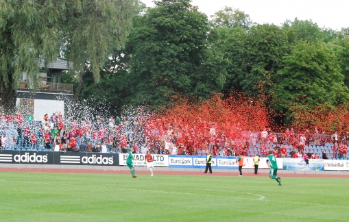 Siis, kui Wisla f&auml;nnide lootused veel elasid. Foto: M&auml;rt Vassiljev