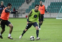 Mullu s&uuml;gisel Eestit v&auml;isanud Xavi (neoonrohelises) seadis tabloole viiginumbrid. Foto: Siim Semiskar/ERR Sport (arhiiv)