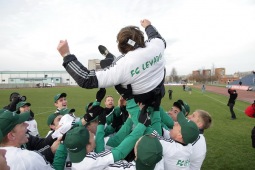 Mullu krooniti Levadia meistriks Narvas, tänavu tõenäoliselt Tartus. Foto: Siim Semiskar/ERR Sport