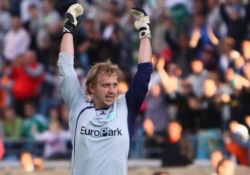 Martin Kaalma on lubanud enda väravasse vaid pool palli mängu kohta. Foto: Catherine Kõrtsmik