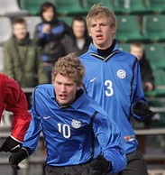 Tänavune U-18 koondis mängib tuleval aastal U-19 valikturniiril. Foto: Siim Semiskar/ERR Sport