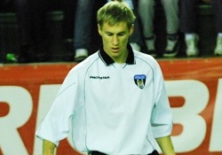 Tarmo Kink osutus Kiviõli Tamme Auto II koosseisus parimaks väravakütiks. Foto: Märt Vassiljev