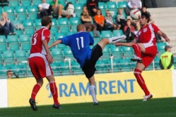 U-21 koondis asub märtsis taas vastamisi gruuslastega. Foto: Märt Vassiljev