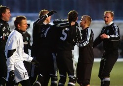 Laupäeval võitis Levadia verevahetusest hoolimata Florat juba viiendat korda järjest. Foto: Hendrik Osula