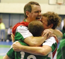 Anži võidurõõm pärast Dmitri Kirilovi väravat. Foto: Märt Vassiljev