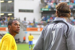 Robinho Sergei Pareikoga tõtt vaatamas. Foto: Catherine Kõrtsmik