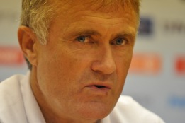 Tarmo Rüütlil on enne mängu Sloveeniaga mõtteainet. Foto: Märt Vassiljev