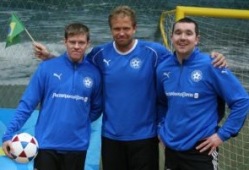 Indrek Siska, Reigo Tõnsberg ja Marek Markson. Foto: rannajalgpall.ee