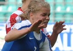 Katrin Loo väravast Eestile ei piisanud. Foto: Märt Vassiljev (arhiiv)
