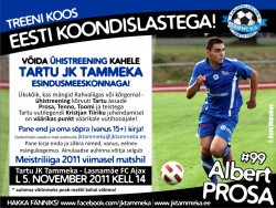 Kaks fänni saavad Tammekaga koos treenida