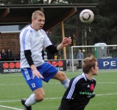 Tammeka lendas Esiliigasse üle Nõmme Kalju duubli. Foto: Gertrud Alatare