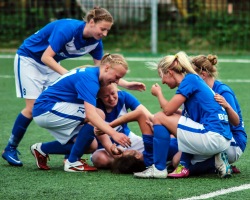 Tammeka võidurõõm Põlva vastu. Foto: Edgar Kriisk
