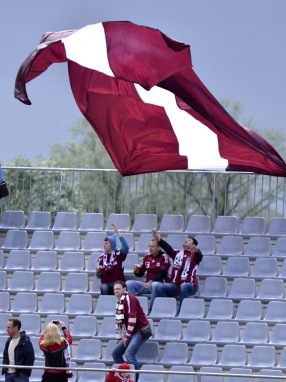 Läti fännid. Foto: Imre Pühvel