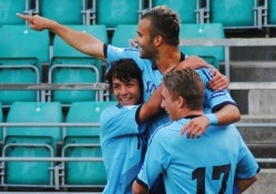 Kas võistkonnakaaslased saavad ka täna Jese (keskel) värava üle rõõmustada? Foto: Gertrud Alatare