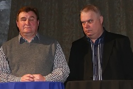 Koos Vladimir Kazatšjonokiga, kes juhendas meeskonda kaks edutut hooaega. Foto: Hendrik Osula