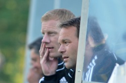 2011. aastal maitses Hohlov-Simson koos Marek Lemsaluga treenerileiba, täites Aleksandr Puštovi vallandamisega tühjaks jäänud kohta. Foto: Märt Vassiljev