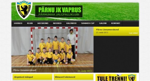 Pärnu Vaprus avas uue kodulehe