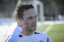 Martin Vunk pärast Nõmme Kalju mängu muljetamas. Foto: Sergei Stepanov