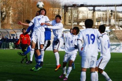 Aserid U-17 koondisega müramas. Foto: Gertrud Alatare