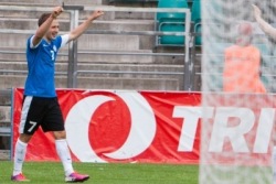 Sander Puri lõi teisipäeval oma kolmanda koondisevärava. Foto: Gertrud Alatare