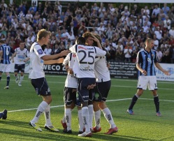 Gefle mehed jaanipäeval väravat tähistamas. Foto: Gefle Facebooki lehekülg