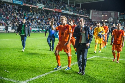 Hollandlased pidid üle pika aja MM-valikmängust kolme punktita lahkuma. Foto: Hendrik Osula