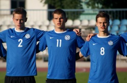 U-19 koondise ründeliini juhib Napolis palliv Frank Liivak. Foto: Jana Pipar