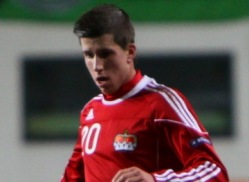Praeguseks 20-aastane Sandro Wieser mängis Eesti vastu juba 2010. aastal. Foto: Catherine Kõrtsmik