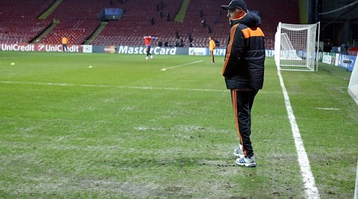 Parken Stadioni muru eilse Reali treeningu ajal. Foto: marca.com
