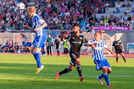 Damiano Quintieri mustas mänguvormis. Foto: Gertrud Alatare