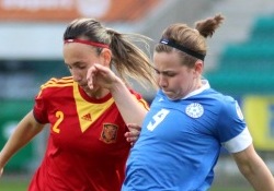 Signy Aarna kohtumises Hispaaniaga. Foto: Jana Pipar