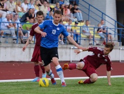 Kaspar Kaldoja eelmisel aastal võitluses lätlastega. Foto: Imre Pühvel