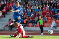 Kas Santos jõuab Tromsö löökide ette? Foto: Gertrud Alatare