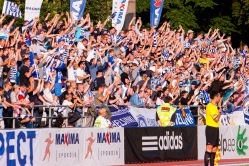 Eelmisel aastal täitsid Kadrioru staadioni tribüünid HJK poolehoidjad. Foto: Gertrud Alatare