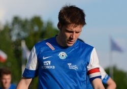 Kas Kristjan Tiirik saab Kalju vastu oma ühkesale väravane lisa? Foto: Imre Pühvel.
