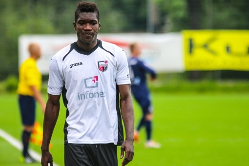 Manucho lõi Infoneti 3:2 võiduvärava Levadiale. Foto: Jana Pipar
