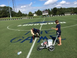 Lancersi staadioni muru on ameerikalikult kaunistatud. Foto: Longwood Lancersi Facebook