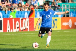 Eesti koondise paremkaitsja Enar Jäägeri tulevik on nädal enne uut valiktsüklit veel lahtine. Foto: Gertrud Alatare