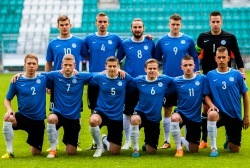 Eesti U-21 meeskond. Foto: Gertrud Alatare