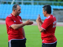 Kalju II peatreener Zaur Tšilingarašvili (vasakul). Foto: Jana Pipar