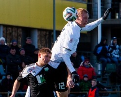 Sander Post (valges) näitas täna eriti täpset jalga. Foto: Gertrud Alatare