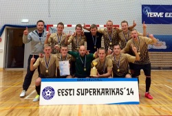 Mullune karikavõitja Augur Enemat alustas tänavust hooaega Superkarika triumfiga. Foto: EJL