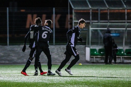 Pilt Infoneti esindusmeeskonna mängult. 100 punkti jääb neile küll püüdmatuks, aga kodused meistrivõistlused tehti põnevaks! Foto: Jana Pipar