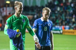 Viimati Joe Harti vastu koondises mänginud Henri Anier ei pruugi San Marino mänguks terveneda. Foto: Jana Pipar
