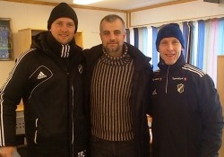 Pildil vasakult Jan Peder Jalland, Lars Hopp ja Bob Bradley. Foto: Erakogu