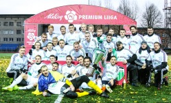 Levadia lõi teel tiitli suunas arvukalt väravaid. Foto: Jana Pipar