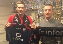Aleksandr Dmitrijev (vasakul) lõi kaheks aastaks käed Infonetiga. Foto: FC Infonet